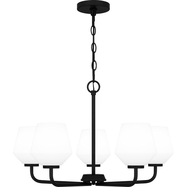 Quoizel Nielson Chandelier 5 Lights Matte Black NIE5025MBK - main